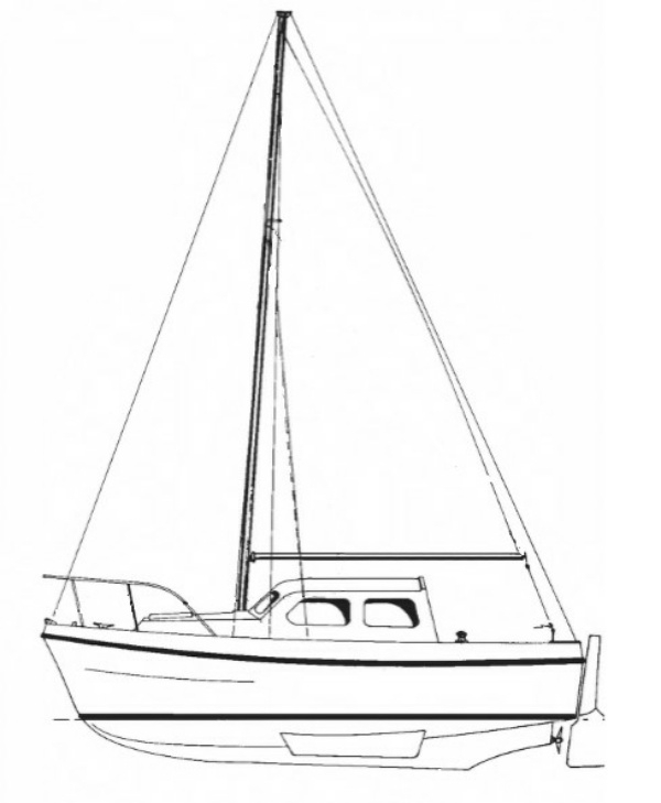 1974 Swin Ranger 22 Motor Sailer