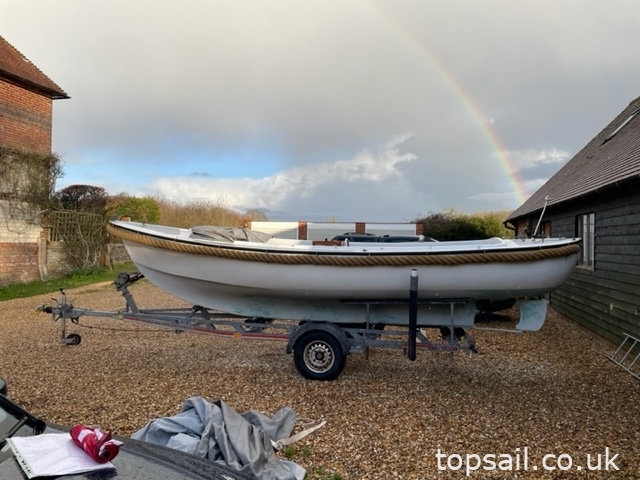 GRP Norwegian Snekke Harbour Launch & Trailer