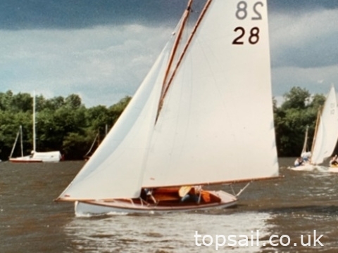 1924 Yare & Bure One Design (YBOD, White Boat) & Trailer