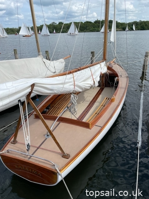 1924 Yare & Bure One Design (YBOD, White Boat) & Trailer