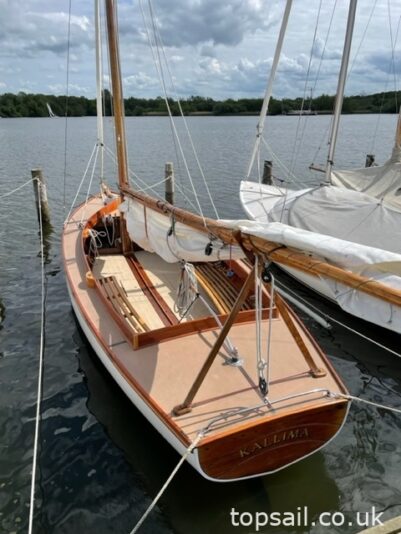 1924 Yare & Bure One Design (YBOD, White Boat) & Trailer