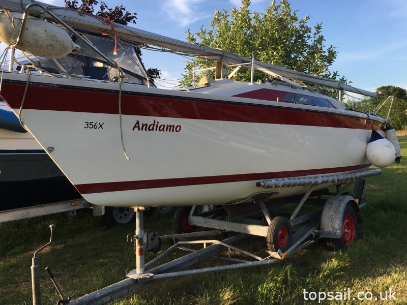 1985 Dehler 22 Trailer