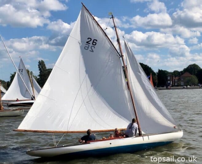 1925 Broads One Design (BOD, Brown Boat) & Trailer