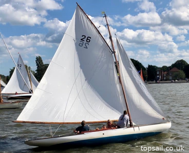 1925 Broads One Design (BOD, Brown Boat) & Trailer