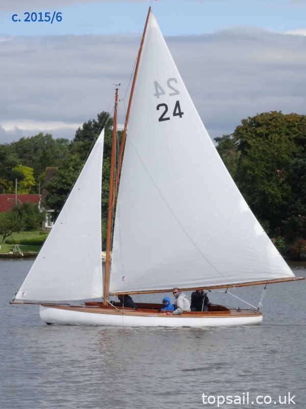 1924 Yare & Bure One Design (YBOD, White Boat) & Trailer