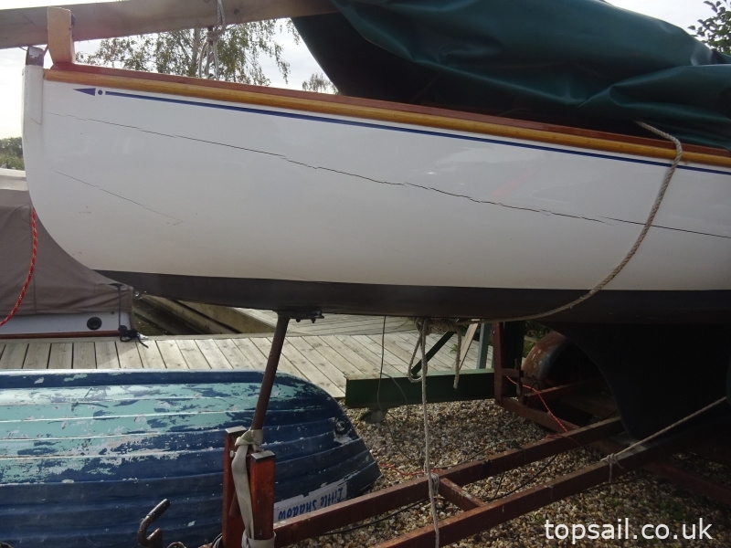1924 Yare & Bure One Design (YBOD, White Boat) & Trailer