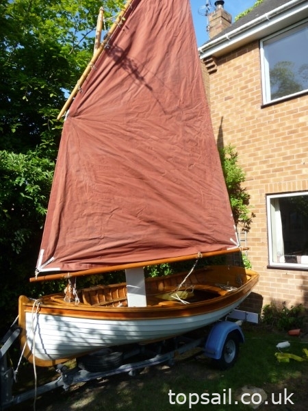 2011 Classic Clinker Lugsail Dinghy & Trailer