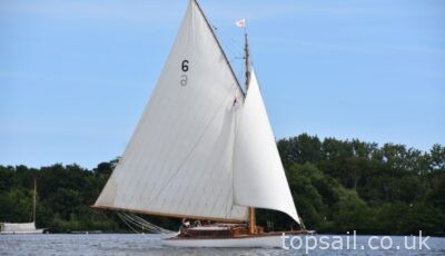 1905 “Dragonfly” 45′ Bunn Edwardian Cruising Yacht