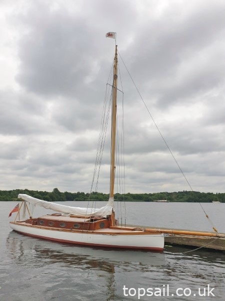1905 “Dragonfly” 45′ Bunn Edwardian Cruising Yacht