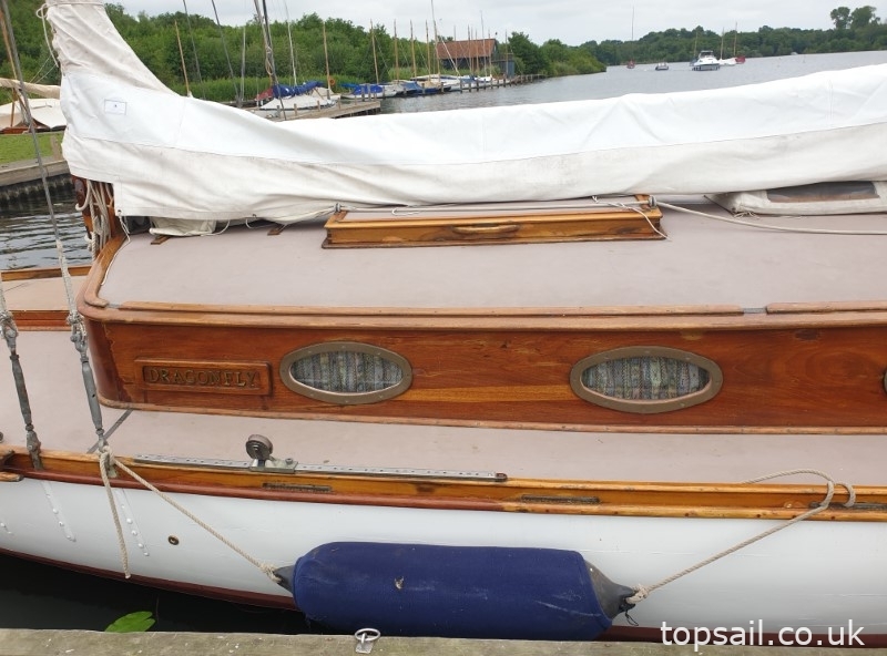 1905 “Dragonfly” 45′ Bunn Edwardian Cruising Yacht