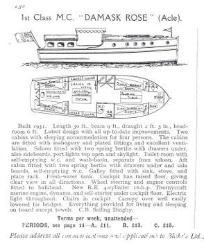 1931 Easticks Motor Cruiser